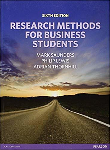 Research methods for business students