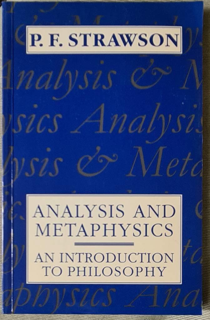 Analysis and metaphysics : an introduction to philosophy