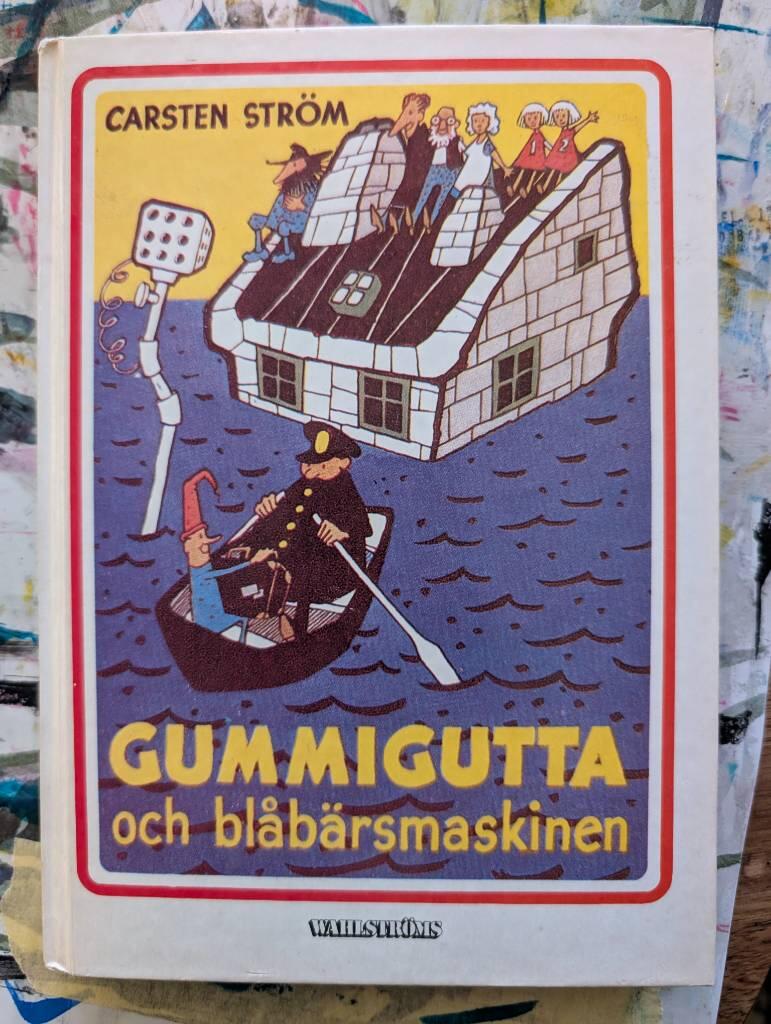 Gummigutta och bl&aring;b&auml;rsmaskinen