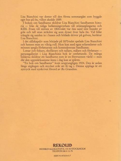 En bok om Sandhamn fr&aring;n f&ouml;rr och nu