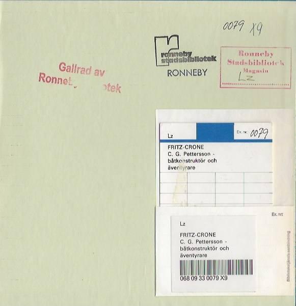 C. G. Pettersson - b&aring;tkonstrukt&ouml;r och &auml;ventyrare