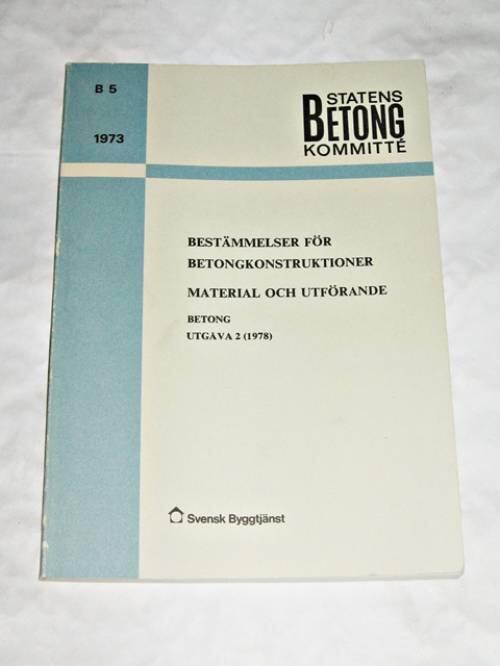 Bestämmelser för betongkonstruktioner