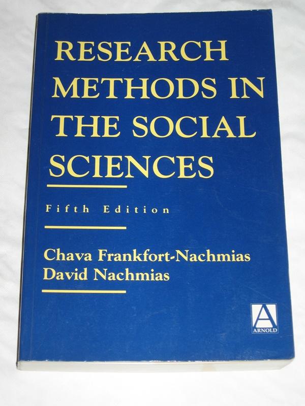 Research methods in the social sciences