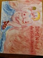 Damen med de r&ouml;da skorna