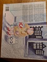 Damen med de r&ouml;da skorna