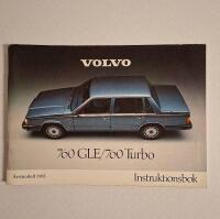 Volvo 760 GLE / 760 Turbo &Aring;rsmodell 1985 Instruktionsbok