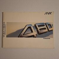 Volvo 480 ES &Aring;rsmodell 1988 Instruktionsbok