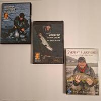 Fiske 3 stycken dvd:er (paketpris) flugfiske
