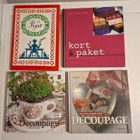 Bokpaket pyssel scrapbooking 4 stycken b&ouml;cker