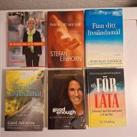 Bokpaket personlig utveckling sj&auml;lvhj&auml;lp psykologi 6 st fina inbundna b&ouml;cker
