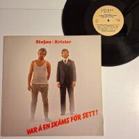 Stefan & Krister - Var &aring; en sk&auml;ms f&ouml;r sett! LP 1986 VG+/EX humor revy