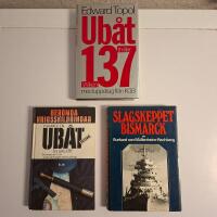 Bokpaket Milit&auml;rhistoria & Sj&ouml;krig: Ub&aring;t 137, Bismarck, Vi kapade en ub&aring;t