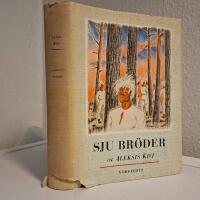Sju br&ouml;der av Aleksis Kivi &ndash; S&auml;llsynt illustrerad utg&aring;va med skyddsomslag (1948)