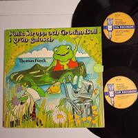Kalle Stropp och Grodan Boll i gr&ouml;n galosch 2LP sve 1975 EX/VG++ Thomas Funck
