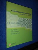 Managing information systems - an organisational perspective