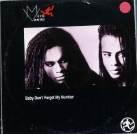 MILLI VANILLI Baby don't forget my number (2 vers.) + 1 1988 1q2" MAXI PS