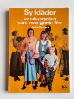 Sy kl&auml;der av raka stycken som man gjorde f&ouml;rr