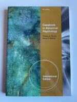 Casebook in abnormal psychology