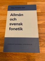 Allm&auml;n och svensk fonetik