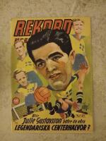 Rekordmagasinet nr: 21/1952 - Svenska landslaget, Fotboll (VG+)