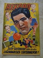 Rekordmagasinet nr: 21/1952 - Svenska landslaget, Fotboll (VF)