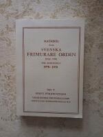 Matrikel &ouml;ver Svenska Frimurareorden 1978-79 (del. V)