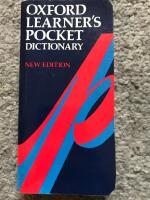 Oxford Learner&rsquo;s Pocket Dictionary