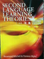 Second language learning theories