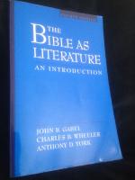 The Bible as literature : an introduction