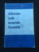 Allm&auml;n och svensk fonetik