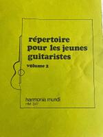 Repertoire pour le jeune guitaristes vol 2 ( Gitarrnoter f&ouml;r nyb&ouml;rjare)