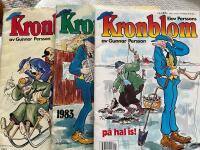 Kronblom 3 st - 1978, 1983, P&aring; hal is (1989)