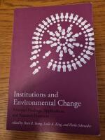 Institutions and environmental change - principal findings, applications, and research frontiers