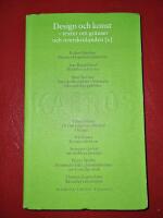 Design och konst D. 2 : Texter efter 1960 : Skriftserien Kairos Nr 8:2