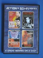 Action & Sci-fi Movies - 4 Great Movies on 2 DVD's: 83 Hours 'Til Dawn; Vengeance - The Story of Tony Cimo; Cyborg 3 - The Recycler; Rising Storm