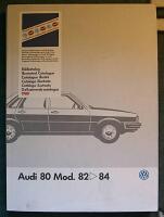 Audi 80 modell 1982--84. Bild katalog.