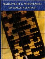 Wahlstr&ouml;m & Widstrands matematiklexikon