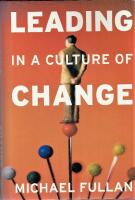 Leading in a Culture of Change