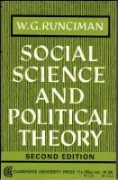 Social science and political theory