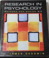 Research In Psychology: Methods and Design, 6th Edition