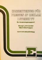 Konsekvenser f&ouml;r pressen av reklam i svensk TV : en forskningsrapport samt ett debattinl&auml;gg