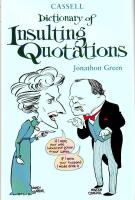 Dictionary of insulting quotations