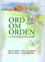 Ord om orden i V&auml;sterg&ouml;tland