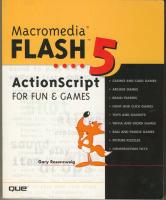 Macromedia Flash 5 actionscript for fun and games