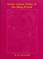 Erotic Colour Prints of the Ming Period