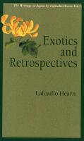 Exotics and retrospectives
