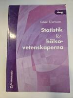 Statistik f&ouml;r h&auml;lsovetenskaperna