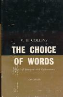 The Choice of Words.