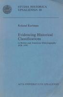 Evidencing Historical Classifications