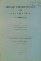 Fiscal Intervention in Nicaragua.
